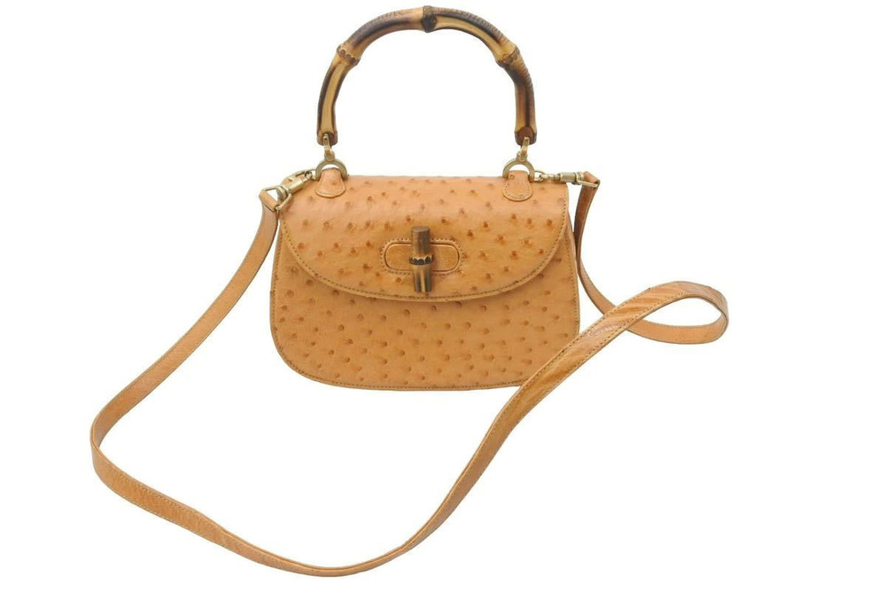 Gucci Bamboo Bag Italy Brown Leather